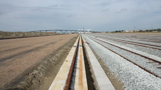 Spie Batignolles construit la plateforme multimodale du port du Havre