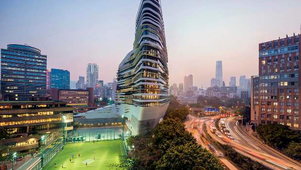 La Tour de l'innovation Jockey Club à Hong Kong