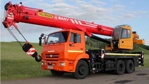 Moscou : Palfinger Sany dévoile un camion grue en exclusivité sur CTT 2014