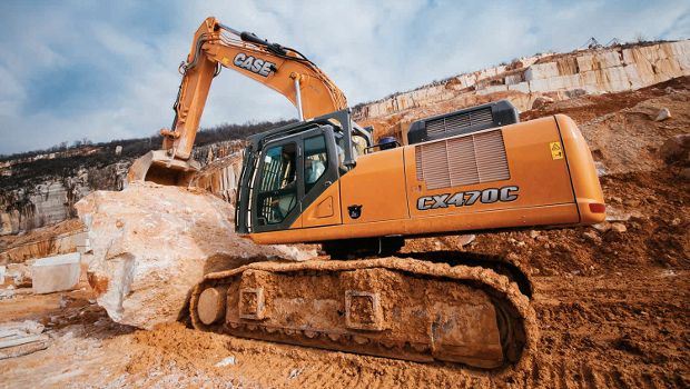 Une pelle Case pour le marbre de Botticino