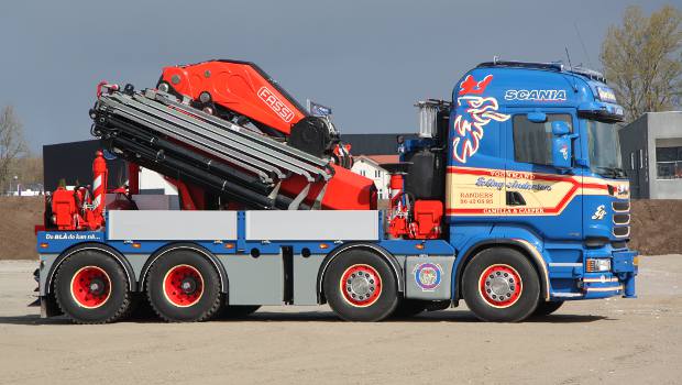 Danemark : la 1è grue Fassi F1950RAL débarque en Europe