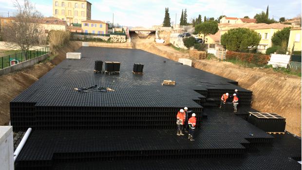 Rehau signe un bassin de rétention d'eau à Marseille