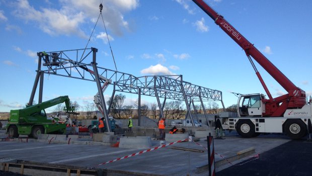 Poralu Charpente façonne la gare de péage de l'A466