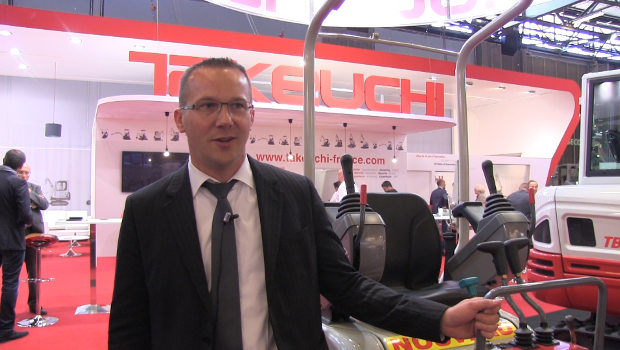 La nouvelle Takeuchi TB210R sur Intermat
