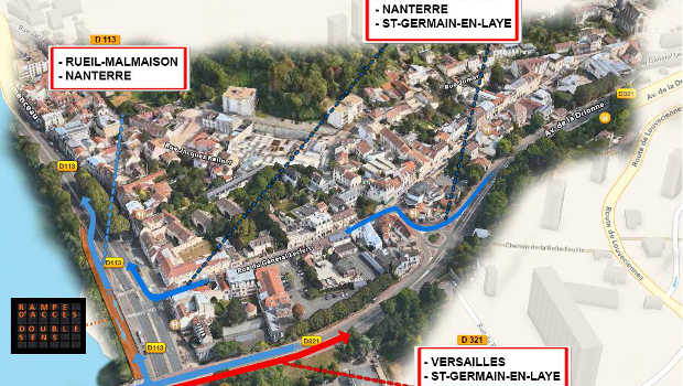 Des travaux à Bougival