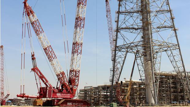 Terex érige une torchère en Arabie Saoudite
