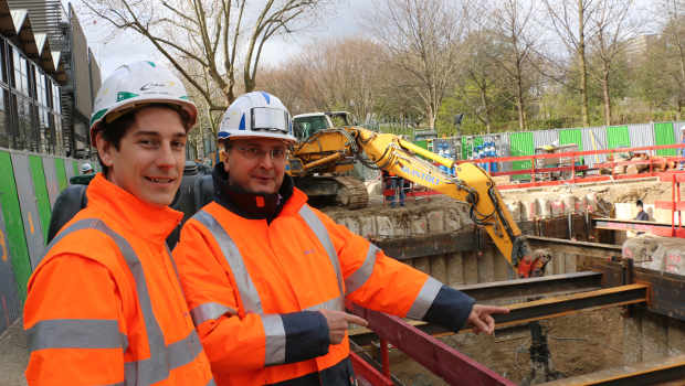 Paris : GTS s'active sur les fondations de la station Cours St Emilion 