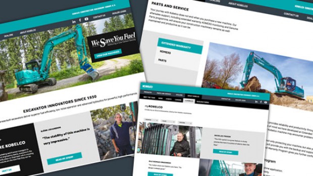 Kobelco Construction Machinery Europe : nouveau design online