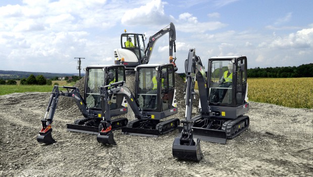 Terex lancera 6 mini-pelles sur Bauma