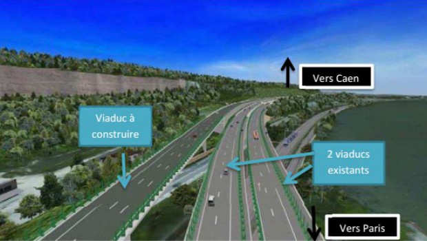 Guerville : l'A13 se pare d'un nouveau viaduc