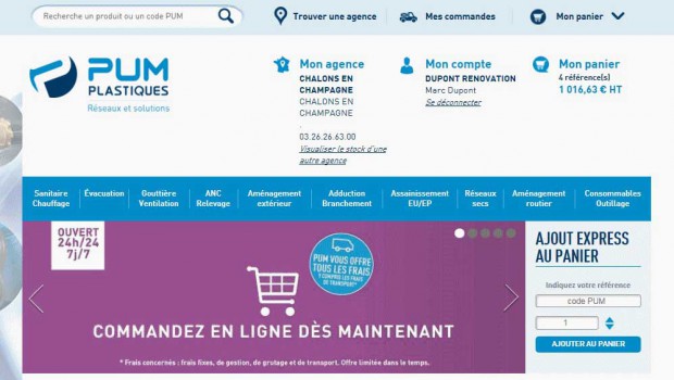 PUM Plastiques évolue en site marchand