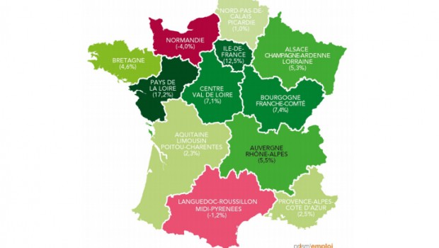 En janvier 2016, l'intérim dans le BTP poursuit sa croissance