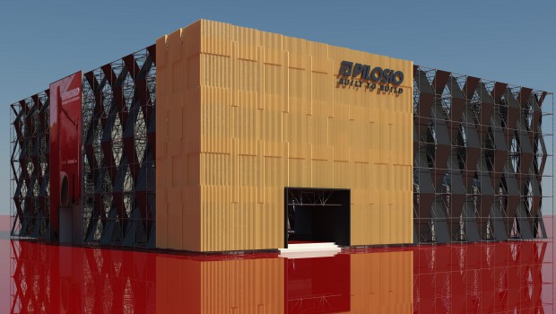 Pilosio sur Bauma : un stand échafaudage de 15 m de haut