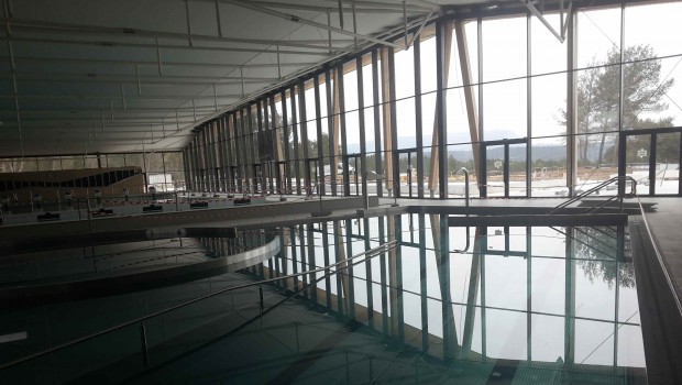 À Venelles, le bassin du futur centre aquatique est testé