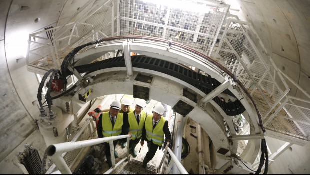 Nice : le tunnelier Catherine achève 50 m de tunnel