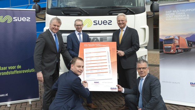 DAF signe son 100 000è contrat de service avec Suez