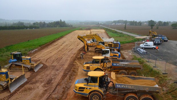 RN 164 : les travaux de terrassement vont débuter