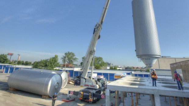 Terex brasse des barils de bière en Illinois