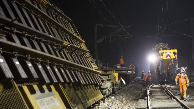 Un chantier hors-norme en gare de Creil