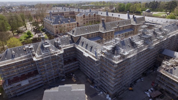 37 500 m² d’échafaudages pour restaurer le lycée Lakanal