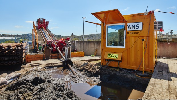 Pose éclair de pipeline en Australie