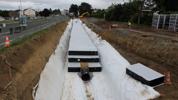 Eaux pluviales : un bassin de rétention de 2 500 m² à Cholet