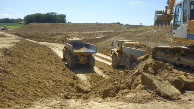 Gimont : des travaux de terrassements sont en cours