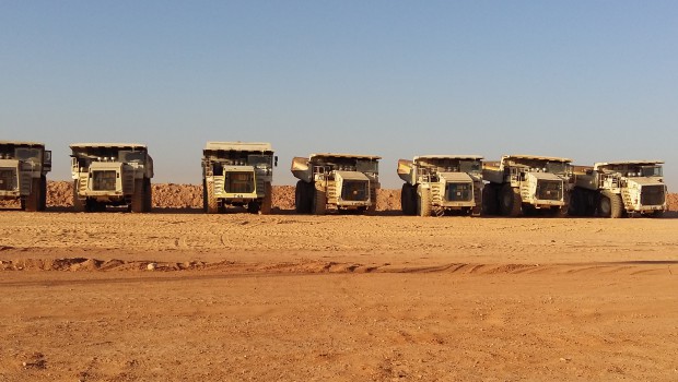 50 tombereaux Terex en Jordanie