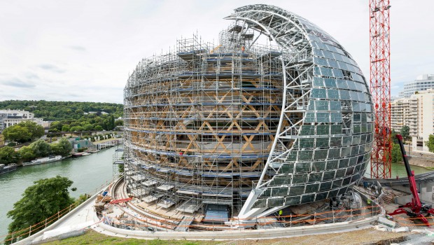 La sphère de la cité musicale de l'Ile Seguin se peaufine