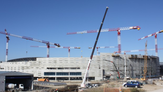 Linden Comansa érige le nouveau stade de l'Atlético Madrid