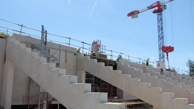 Dijon : le stade Gaston Gérard rénové avec les produits Cemex