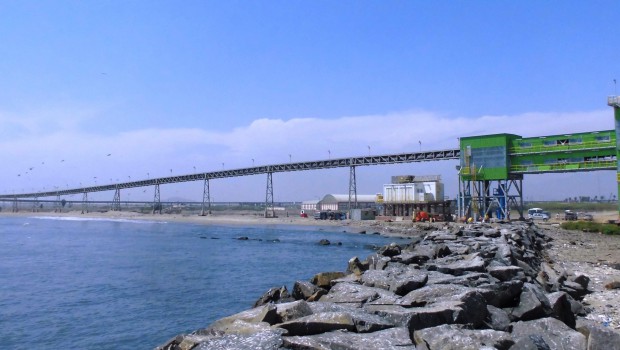 Un convoyeur Beumer dans le port de Callao