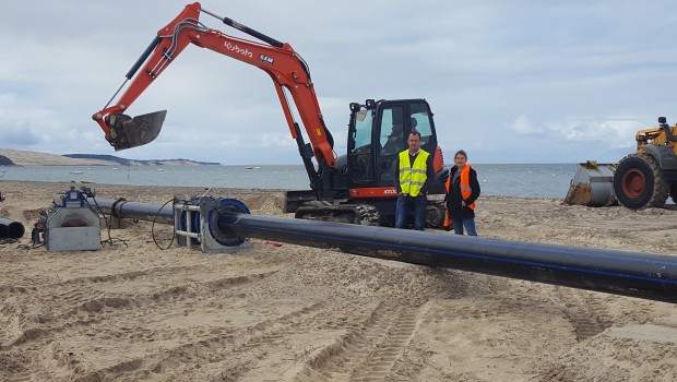 Arcachon : Frans Bonhomme à la plage