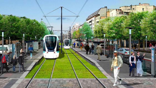 Tramway : le T1 en route vers Nanterre-Rueil-Malmaison