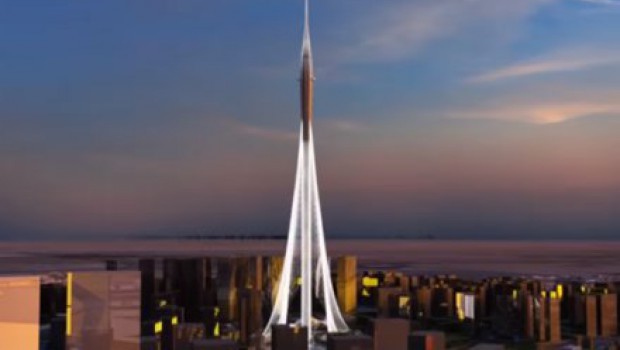 World's tallest building: Santiago Calatrava's Tower at Dubai Creek Harbor.