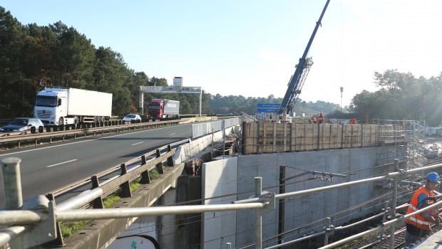 A63 : NGE obtient l'élargissement dans les Landes