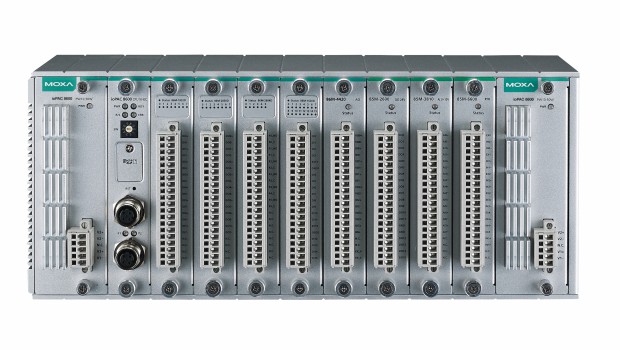 Contrôleur programmable modulaire Moxa pour applications ferroviaires