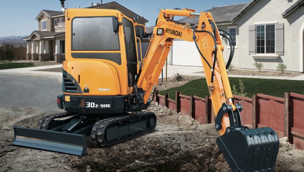 Hyundai new mini excavator at Samoter