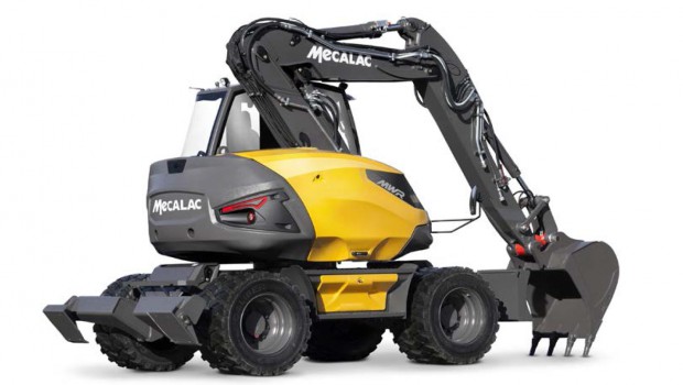 Las Vegas : World Première of wheeled excavator MWR by MECALAC