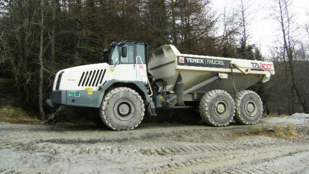 Terex Trucks à la mine (écossaise) !