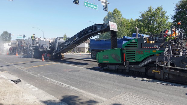 Wirtgen rénove les routes de San José en Californie