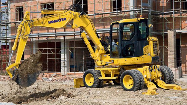 Les pelles sur pneus Komatsu dotées d’un outil télématique avancé