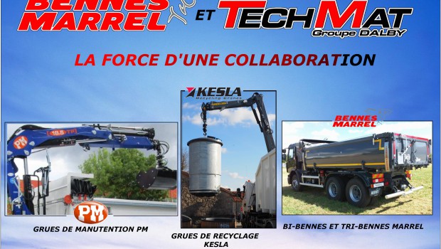 Bennes Marrel distribue les grues PM et Kesla en Rhône-Alpes