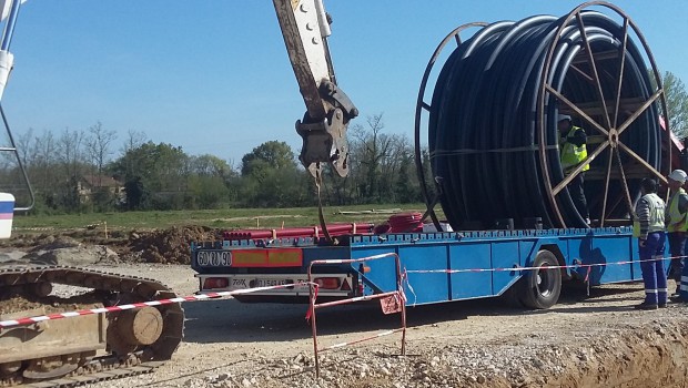 Des tubes PE sur touret pour une ZAC de Castelsarrasin