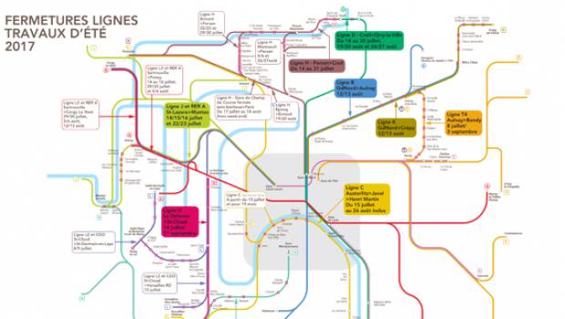 Travaux d’été sur le réseau francilien