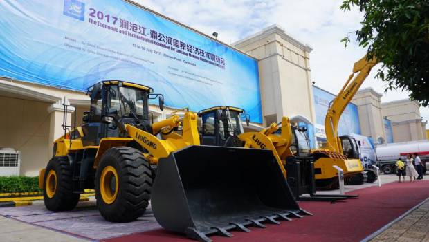 LiuGong : un télescopique pour les carrières exposé au Cambodge