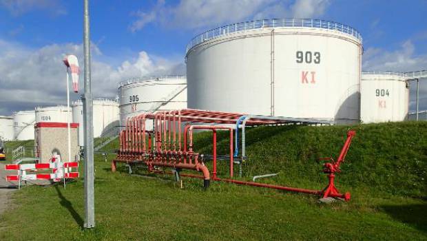 Le dépôt pétrolier d'Oiltanking Amsterdam paré contre les incendies