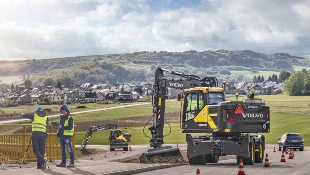 Volvo dévoile une nouvelle pelle sur pneus