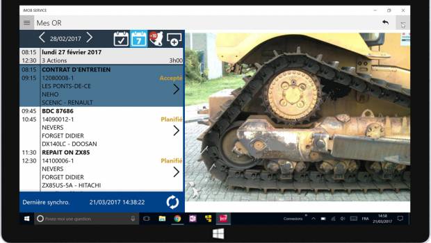 Une application améliorée pour les techniciens itinérants