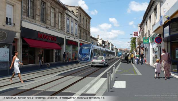 Bordeaux : les travaux du tramway D débutent